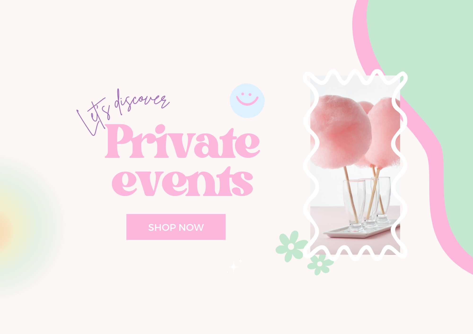 Big banner let's discover events